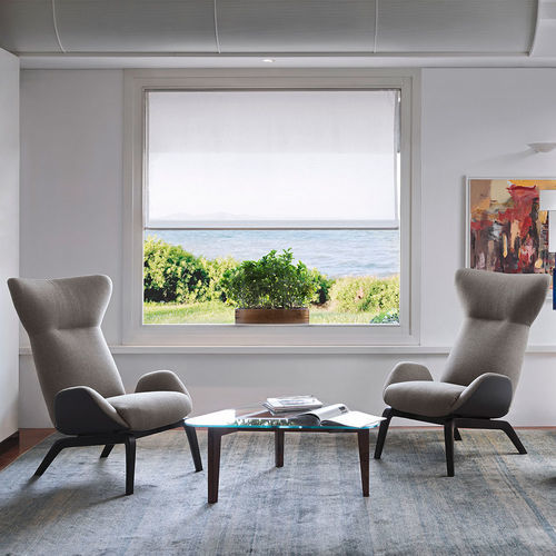 Poltrona design scandinavo - SOHO - CASAMANIA HORM - in tessuto / in pelle / a orecchioni