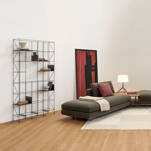 Libreria modulare - NETWORK - CASAMANIA HORM - contemporanea / in metallo verniciato / in ecopelle