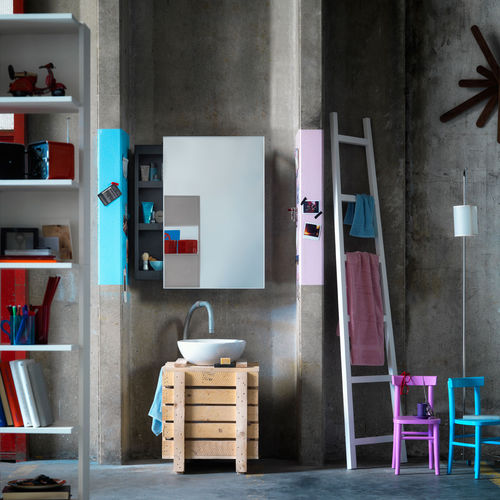 Specchio a muro - BACKSTAGE - CASAMANIA HORM - design / rettangolare / in alluminio