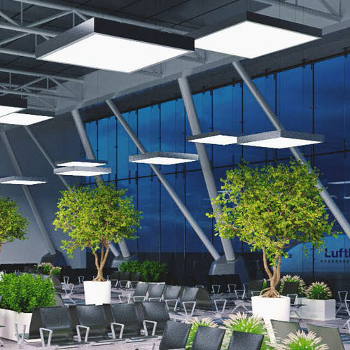 Luce a sospensione - MADERA ALTUS - LENA LIGHTING - LED / quadrata / in altezza