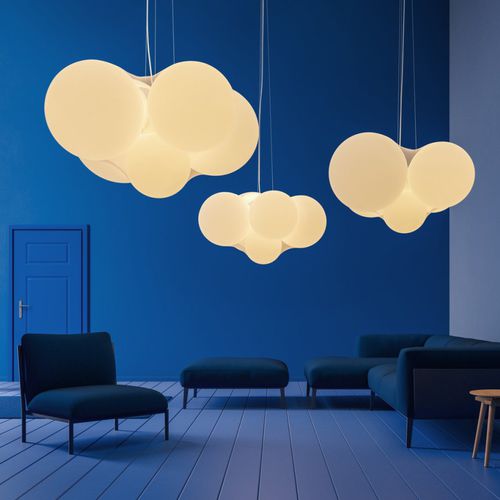 Lampada a sospensione - CLOUDY - AXO Light - in alluminio / in acciaio / in tessuto