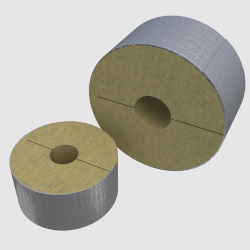 Isolante termo-acustico - ROCKLAP H&V - ROCKWOOL - in lana di roccia / in tubo / per canalizzazioni