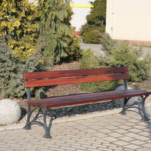 Panca per spazi pubblici classica - LA8  - F.P.H. Art Metal Sp.J. - in legno / in metallo / contract