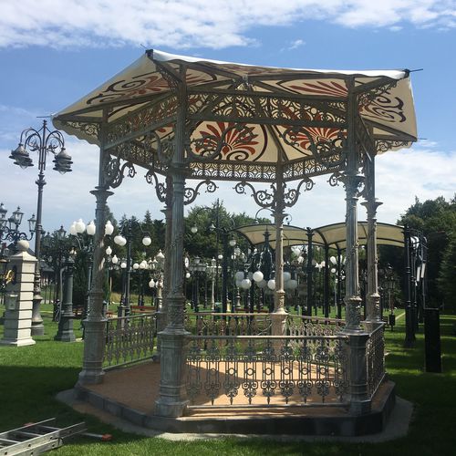 Gazebo in metallo - AL1 - F.P.H. Art Metal Sp.J. - per spazio pubblico
