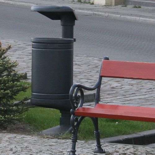 Portarifiuti pubblico - K2  - F.P.H. Art Metal Sp.J. - in acciaio / in ghisa / con coperchio