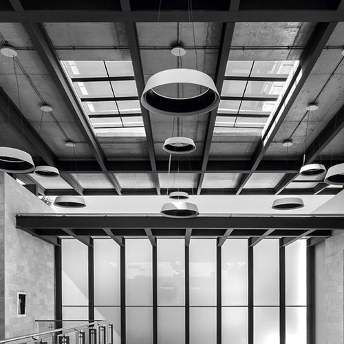 Lampada a sospensione - RINGOFIRE - Leds-C4 - in acciaio / in poliuretano / contemporanea