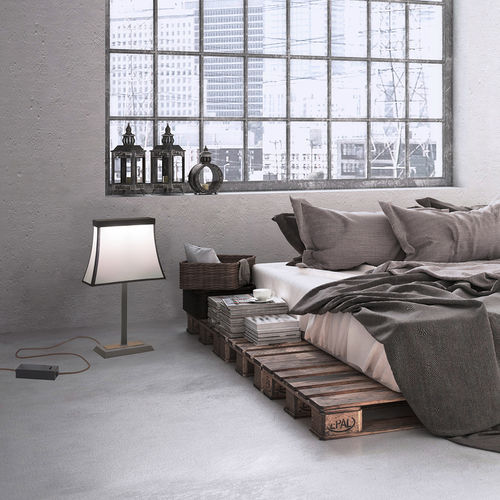 Lampada da tavolo - FANCY - Leds-C4 - in acciaio / in tessuto / contemporanea