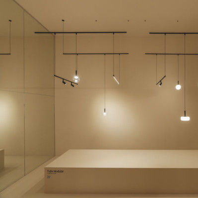Lampada a sospensione - TUBS  - Leds-C4 - in metallo / contemporanea / con cavo