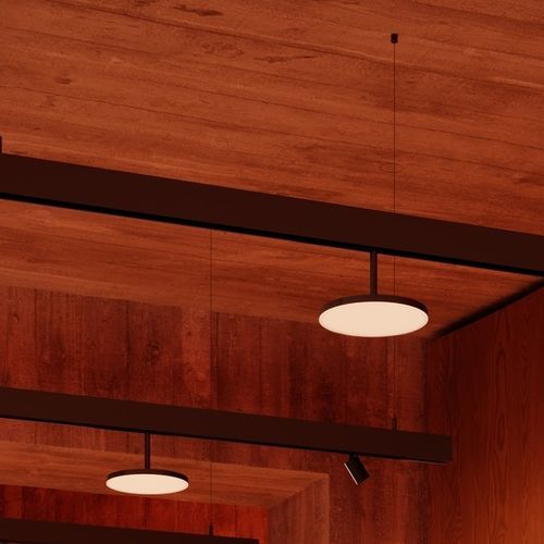 Faretti a binario LED - NARA - Leds-C4 - tondo / in alluminio / commercio