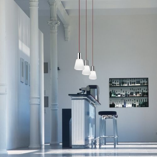 Lampada a sospensione - DROP - Leds-C4 - in acciaio / in vetro / contemporanea