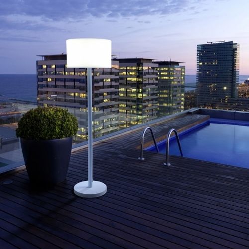 Lampada da terra - SMOOTH - Leds-C4 - in alluminio / in polietilene / contemporanea