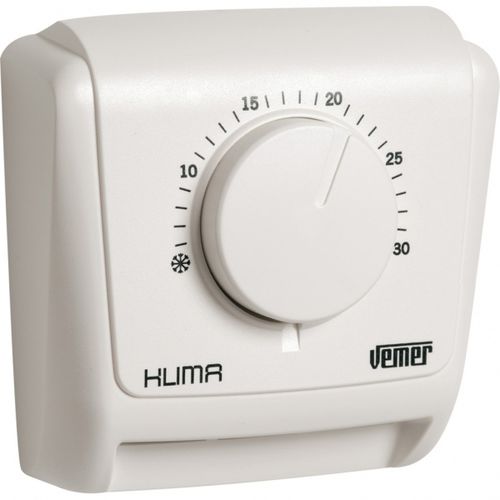 Termostato meccanico - KLIMA 2 - VEMER - manuale / per riscaldamento / a muro