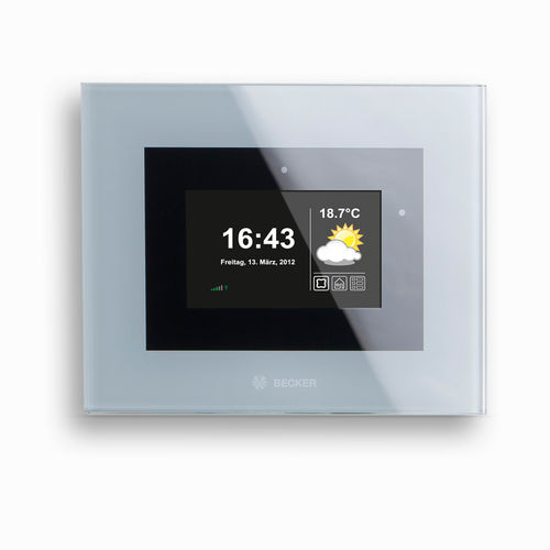 Touch screen per sistema domotico multifunzione - CC51 - Becker-Antriebe - a muro
