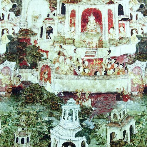 Tessuto da tappezzeria - ILLUMINATION : AYUTHYA - JIM THOMPSON - per tende / a motivi / in lino