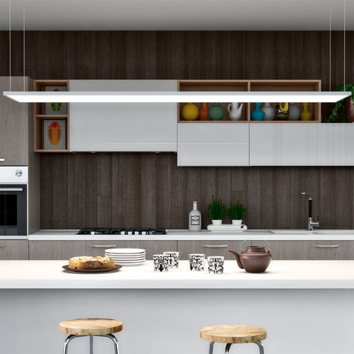 Luce a sospensione - SOLARIS - L&S - LED / rettangolare / da cucina