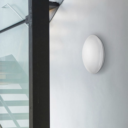 Plafoniera contemporanea - ELLEN WCL 300 OP 1500 - ESYLUX - rotonda / in vetro / in acciaio