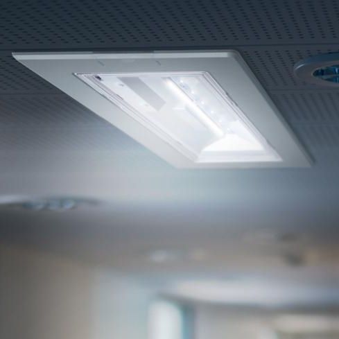 Illuminazione di emergenza sporgente - ELX EL - ESYLUX - rettangolare / LED / in policarbonato