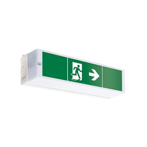 Illuminazione di emergenza da soffitto - SLA EL FLP - ESYLUX - rettangolare / LED / in policarbonato