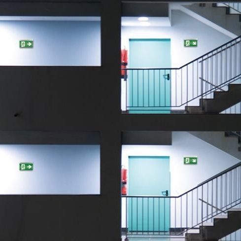 Illuminazione di emergenza a muro - SLX EL - ESYLUX - rettangolare / LED / in policarbonato