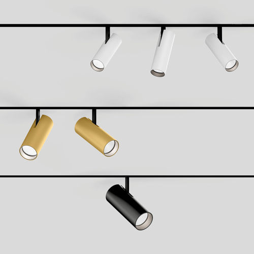 Faretti a binario LED - BO 32 / 45 / 55 - XAL - tondo / in alluminio / contract