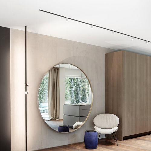 Faretti a binario LED - TARO - XAL - cilindrico / in alluminio / contract