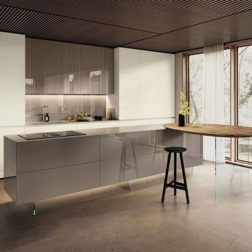 Cucina contemporanea - N.O.W. - LAGO - in legno / in vetro / in marmo