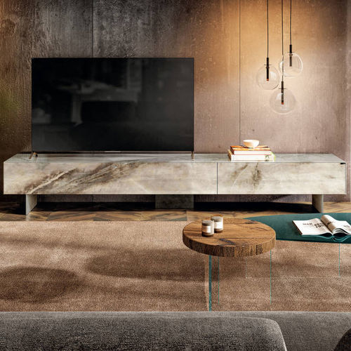 Mobile porta TV contemporaneo - Materia - LAGO - lowboard / in metallo / in legno