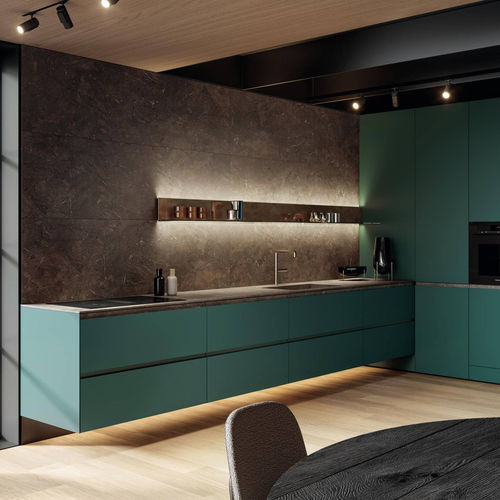 Cucina contemporanea - 36e8 Cut - LAGO - in acciaio / in laminato / in legno