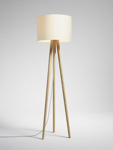 Lampada da terra - STEN LINUM - DOMUS Licht zum Wohnen - in tessuto / in legno / contemporanea