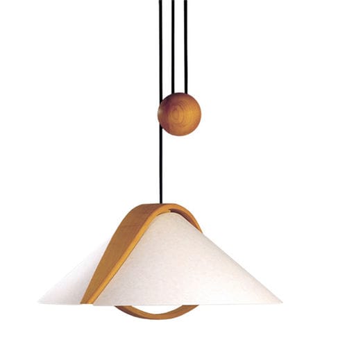 Lampada a sospensione - ARTA - DOMUS Licht zum Wohnen - in tessuto / in legno / contemporanea