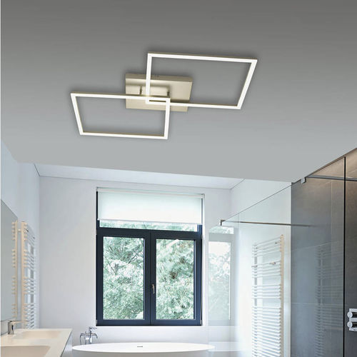 Plafoniera contemporanea - BARD - Fabas Luce - quadrata / in metallo / in metacrilato