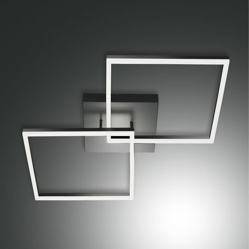 Plafoniera contemporanea - BARD - Fabas Luce - quadrata / in metallo / in metacrilato