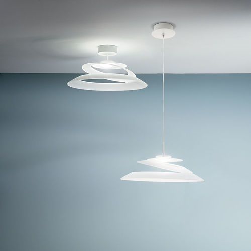Lampada a sospensione - ARAGON - Fabas Luce - in metallo / in vetro curvato / contemporanea