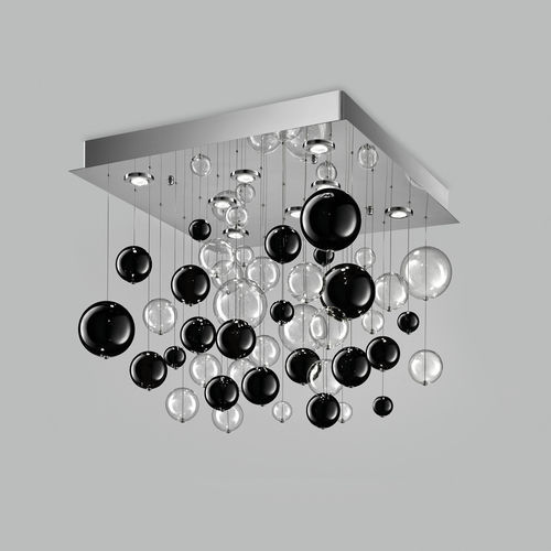 Plafoniera contemporanea - BOLERO - METAL LUX - quadrata / sferica / in vetro soffiato