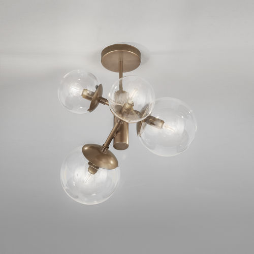 Plafoniera contemporanea - GLOBAL - METAL LUX - sferica / in metallo / in policarbonato
