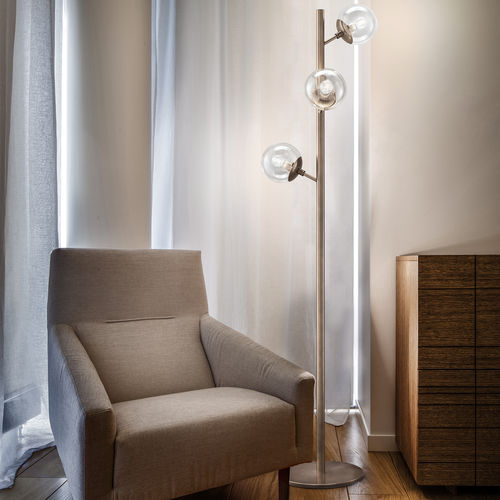 Lampada da terra - GLOBAL - METAL LUX - in metallo / in policarbonato / in acrilico