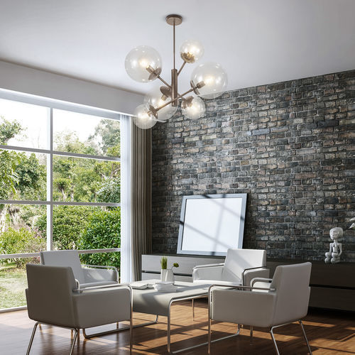 Lampadario contemporaneo - GLOBAL - METAL LUX - in metallo / in policarbonato / in acrilico