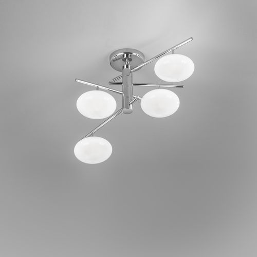 Plafoniera contemporanea - DOLCE - METAL LUX - in vetro / in metallo cromato / LED