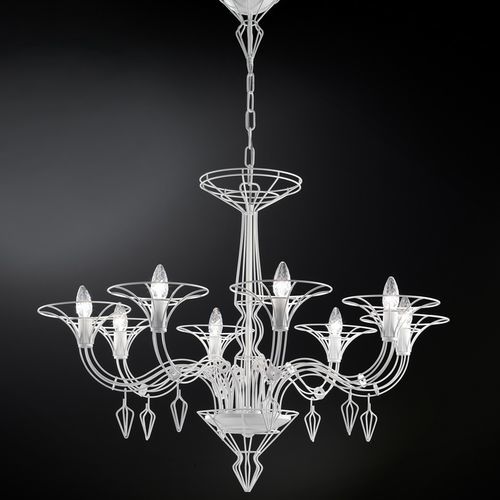 Lampadario stile veneziano - DEDALO - METAL LUX - in metallo / da 8 lampadine / contract