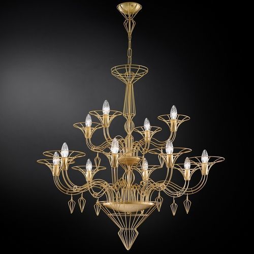 Lampadario stile veneziano - DEDALO - METAL LUX - in metallo / da 12 lampadine / contract
