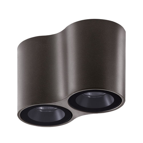 Plafoniera contemporanea - Intono C OUT 3.4 - L&L Luce&Light - tubolare / in vetro / in alluminio