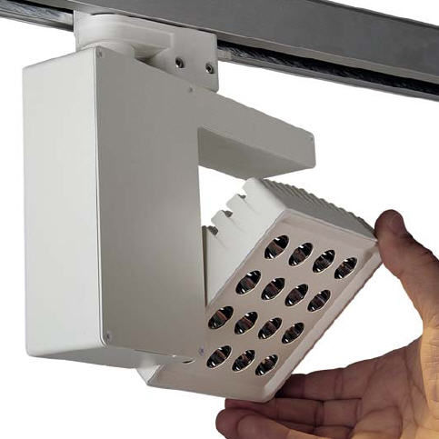Faretti a binario LED - PROTEO - Aldabra - quadrato / in alluminio / contract