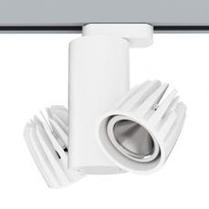 Faretti a binario LED - SKAT - Aldabra - tondo / in alluminio / contract