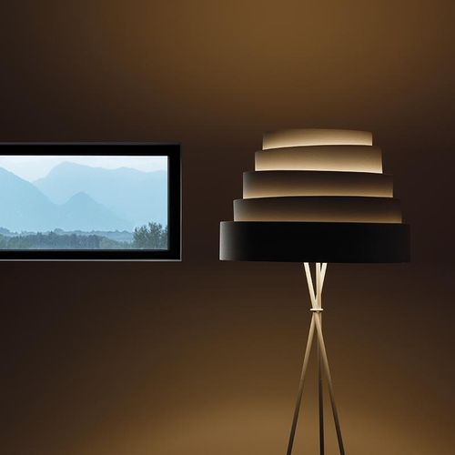 Lampada da terra - BABEL - Karboxx - in metallo verniciato / in tessuto / contemporanea