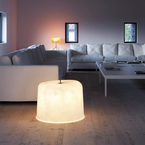 Lampada da pavimento - OLA MOVE - Karboxx - in metallo verniciato / in fibra di vetro / contemporanea