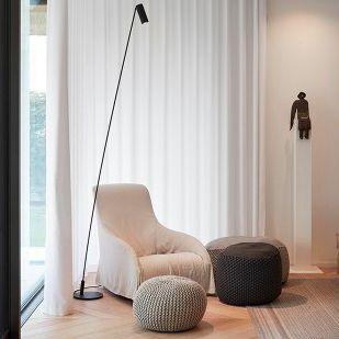 Lampada da terra - REACH 160-200-240CM - tossB - in metallo / contemporanea / con cavo