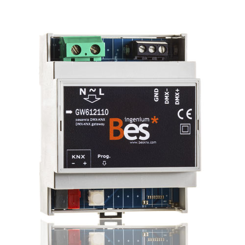 Modulo di interfaccia gateway - DMXBUS-K - Ingenium - BES KNX - su guida DIN / KNX / DMX