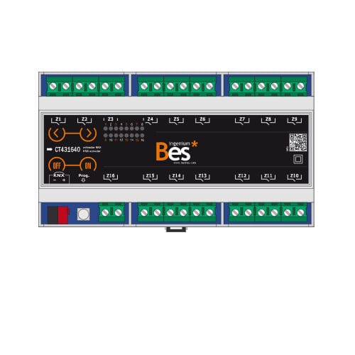 Attuatore per tende KNX - 16S-K - Ingenium - BES KNX - contract / su guida DIN / da interno