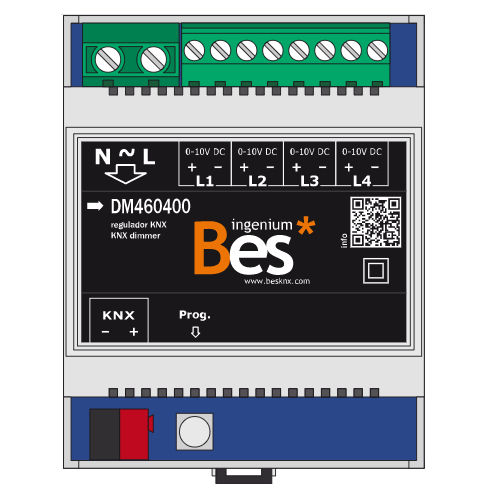Dimmer su guida DIN - RK0104C - Ingenium - BES KNX - KNX