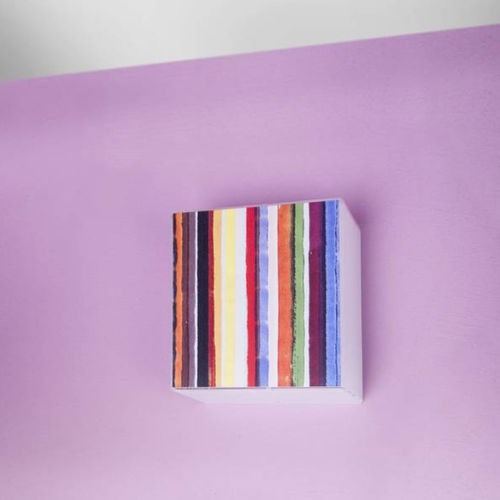 Applique contemporanea - COLORVETRO 18 - Engi Lighting - da interno / in vetro / quadrata
